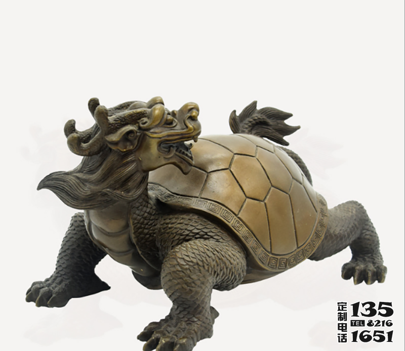 寺廟里擺放的玻璃鋼龍龜雕塑 寺廟里擺放的玻璃鋼龍龜雕塑